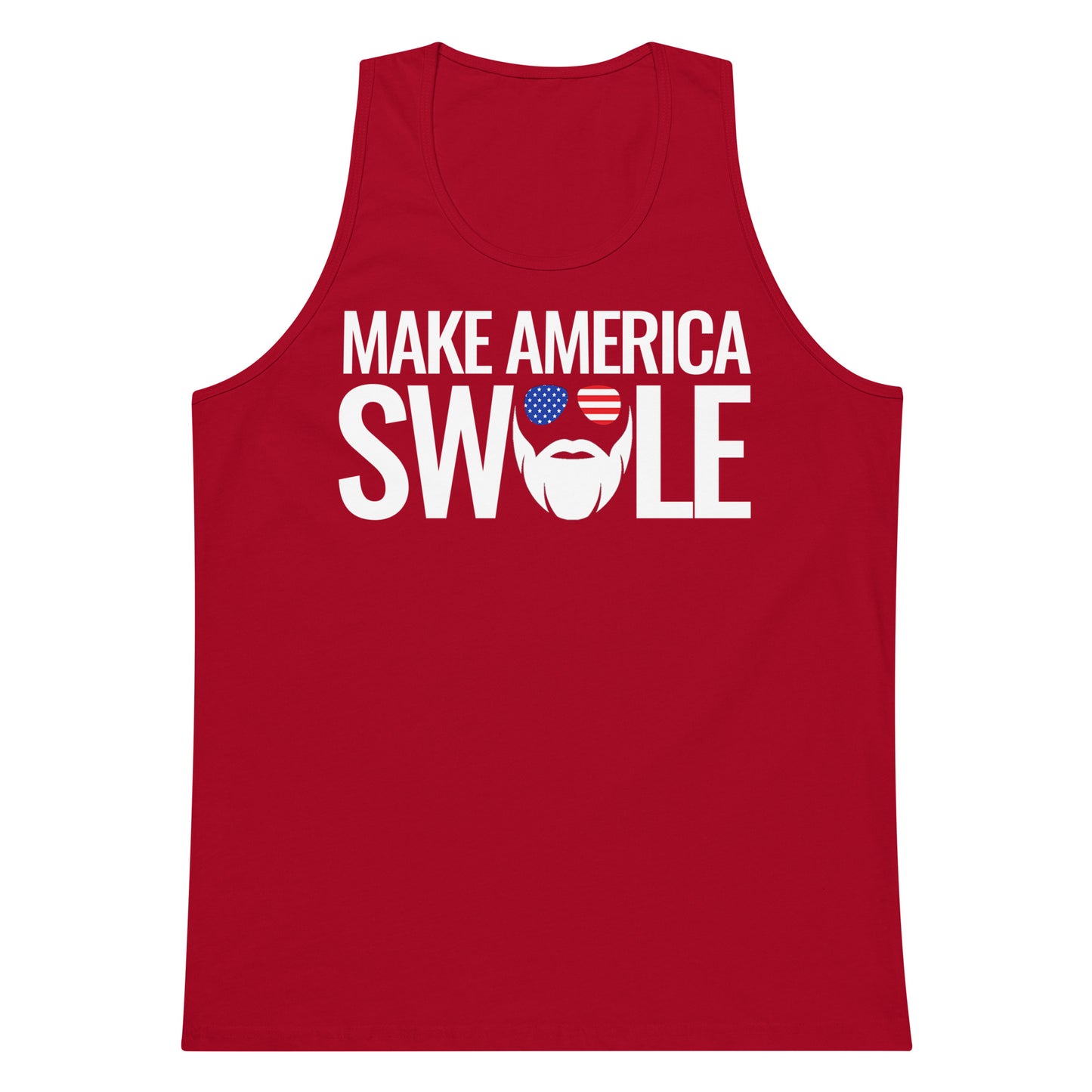 Make America Swole (Text) Premium Tank Top