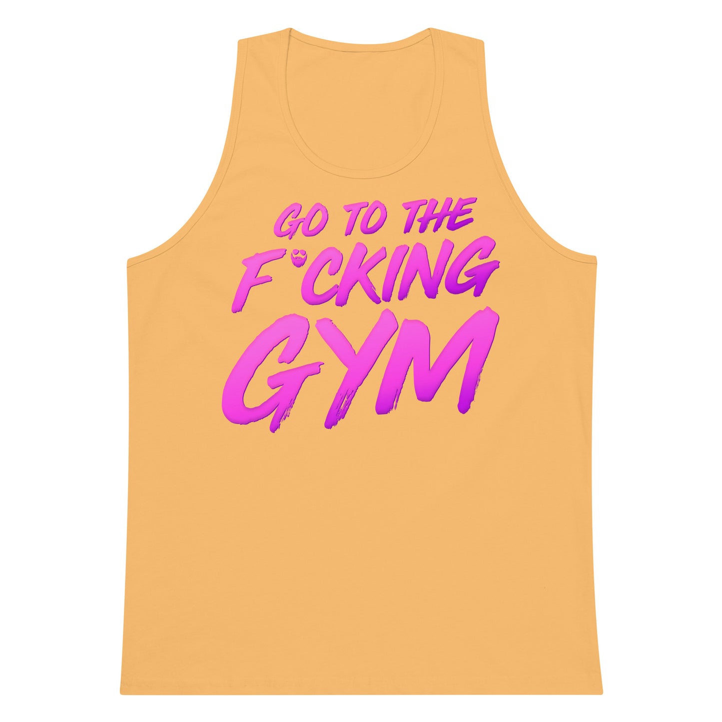 Go To The F*cking Gym Magenta Premium Tank Top