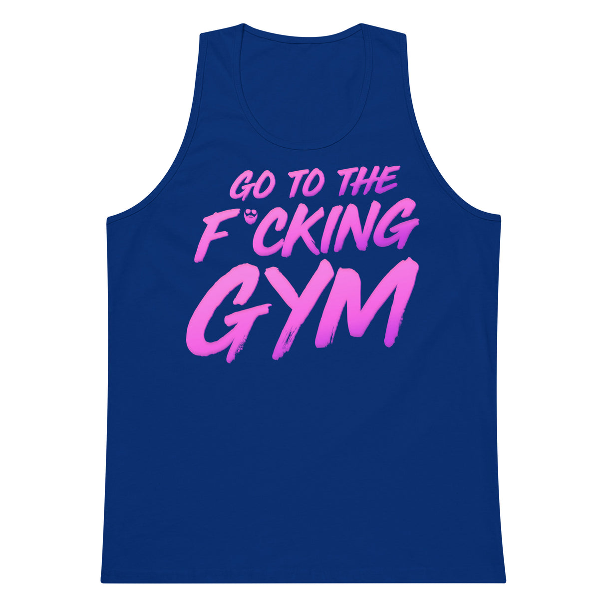 Go To The F*cking Gym Magenta Premium Tank Top