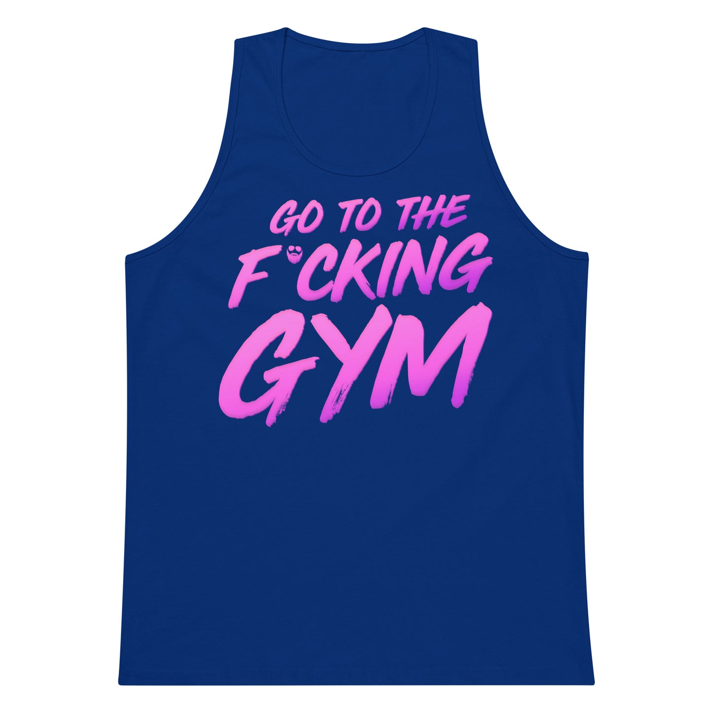 Go To The F*cking Gym Magenta Premium Tank Top
