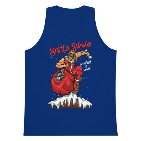 Santa Swolio Is Coming To Town Premium Tank Top