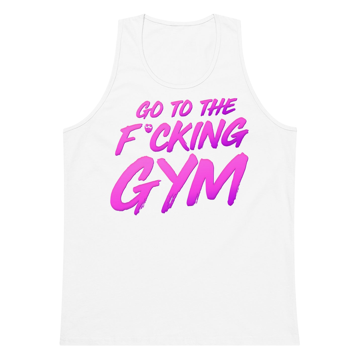 Go To The F*cking Gym Magenta Premium Tank Top