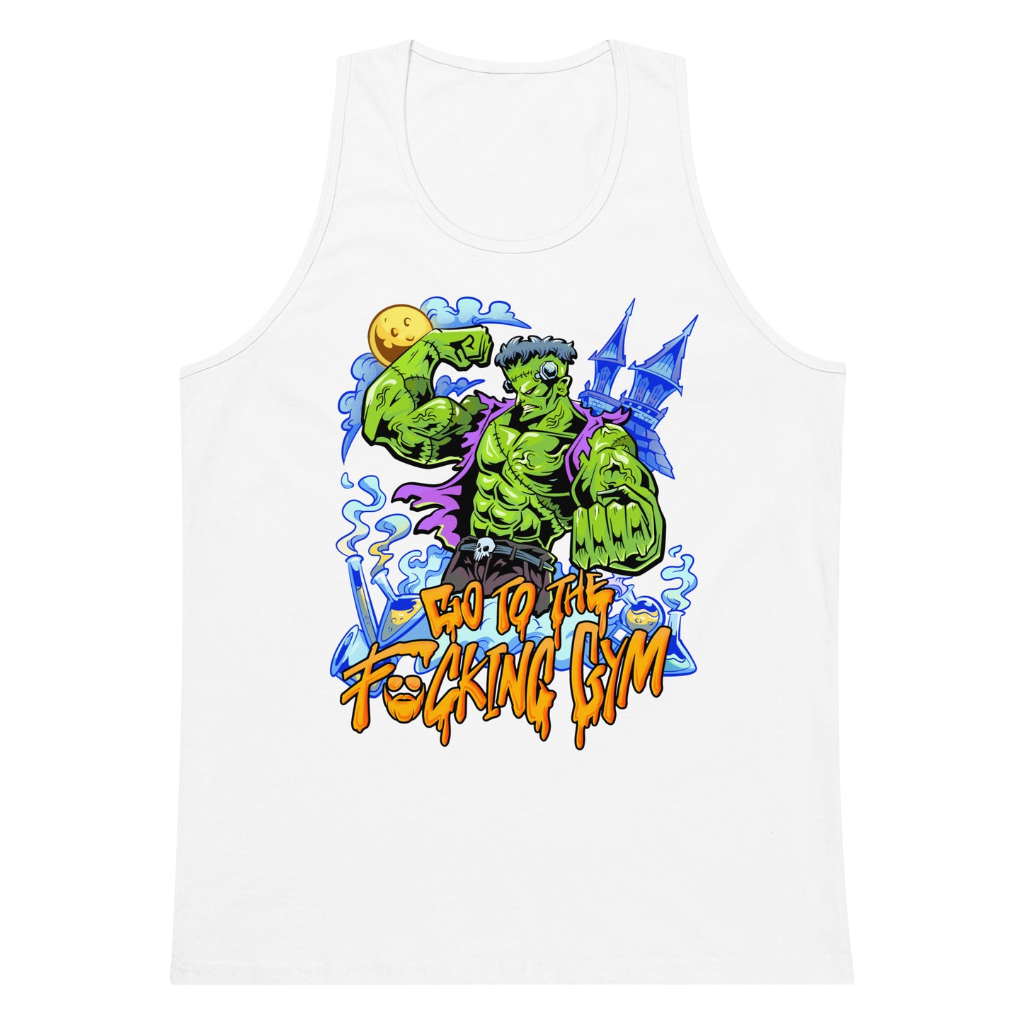 Frankenstein Go To The F*cking Gym Premium Tank Top