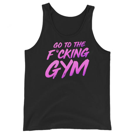 Go To The F*cking Gym Magenta Tank Top