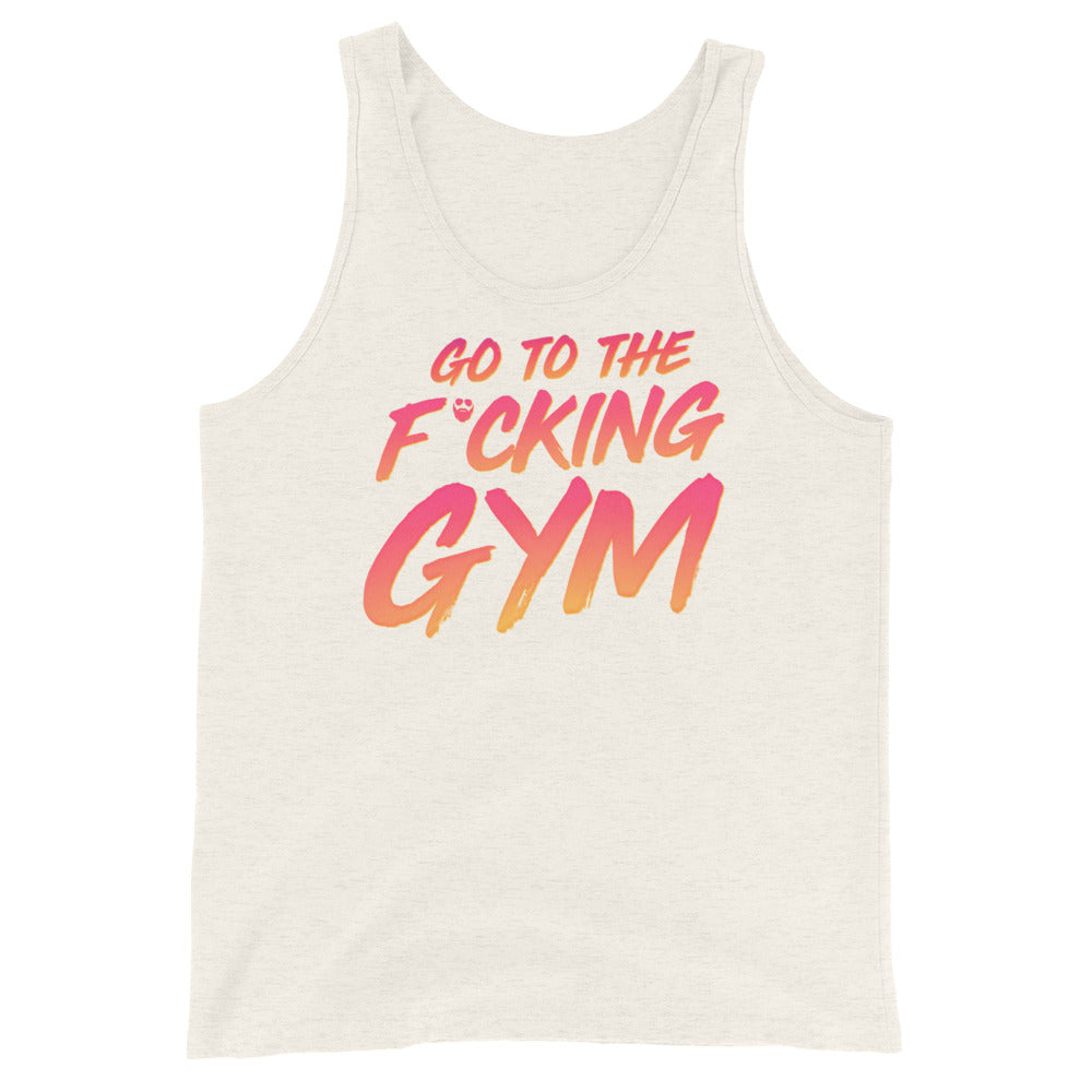 Go To The F*cking Gym Sunset Tank Top