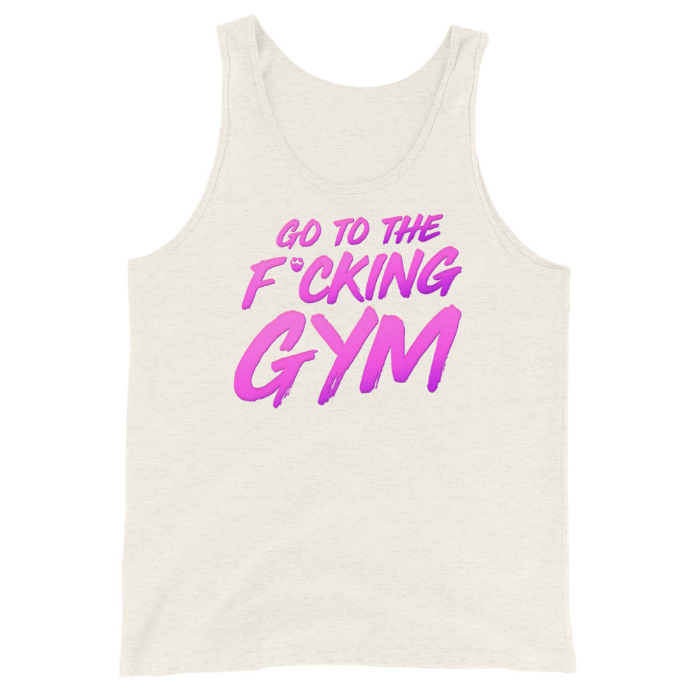 Go To The F*cking Gym Magenta Tank Top