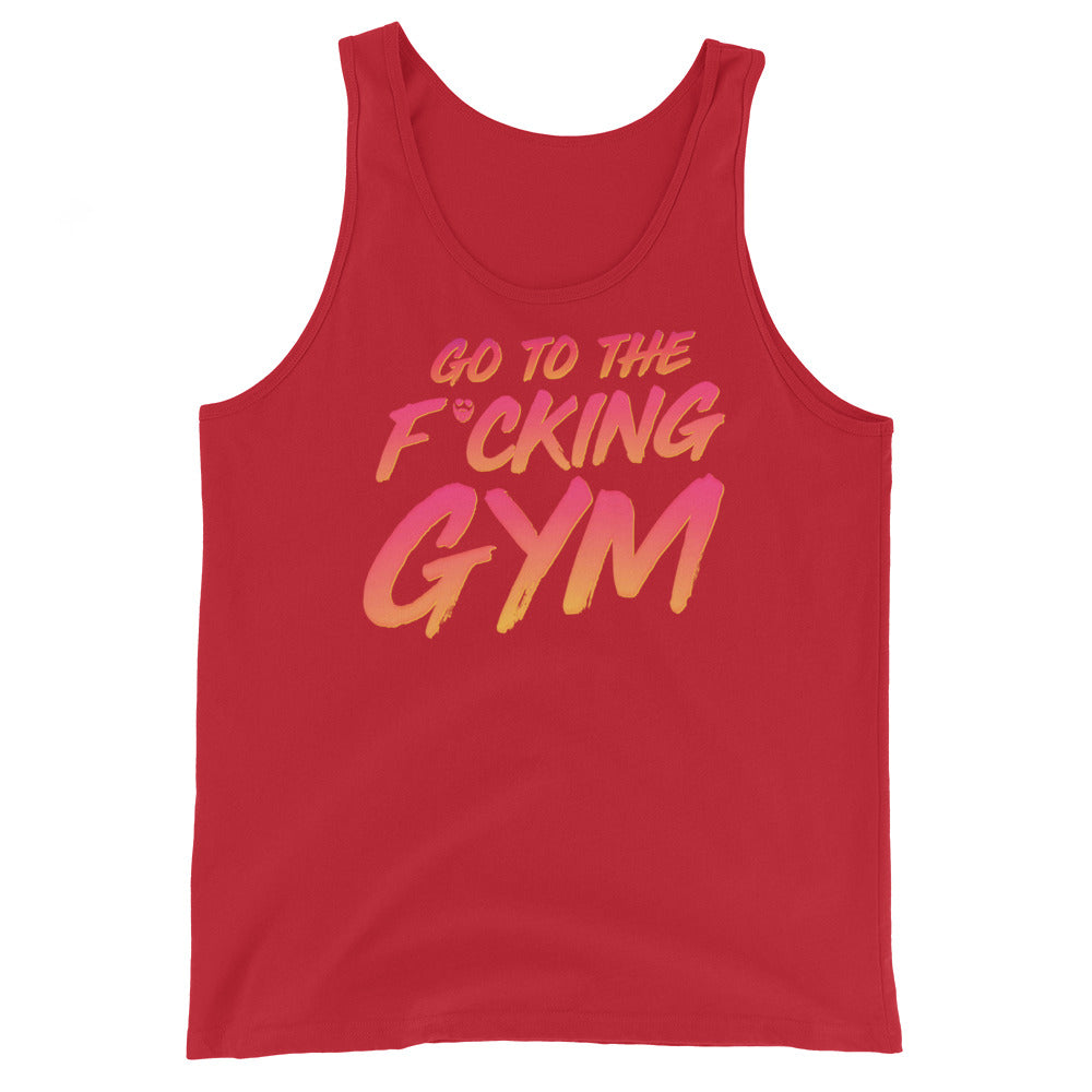 Go To The F*cking Gym Sunset Tank Top