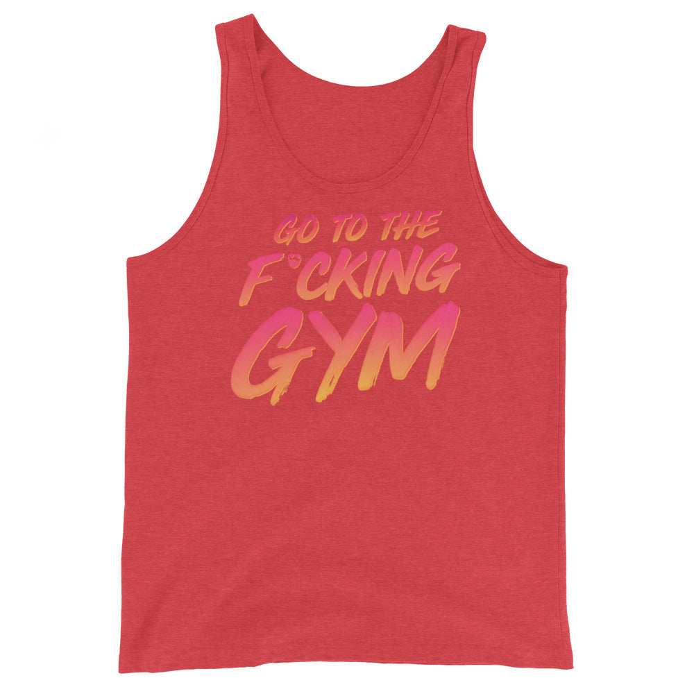 Go To The F*cking Gym Sunset Tank Top