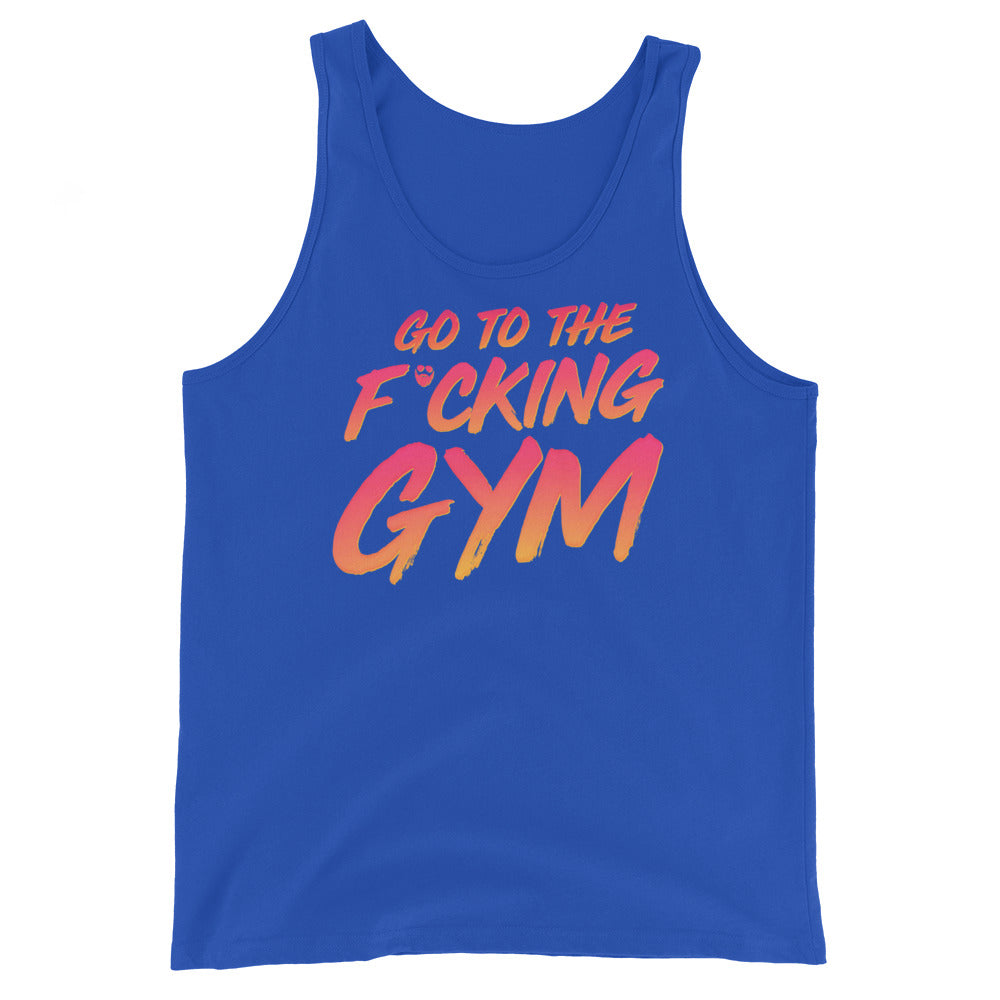 Go To The F*cking Gym Sunset Tank Top