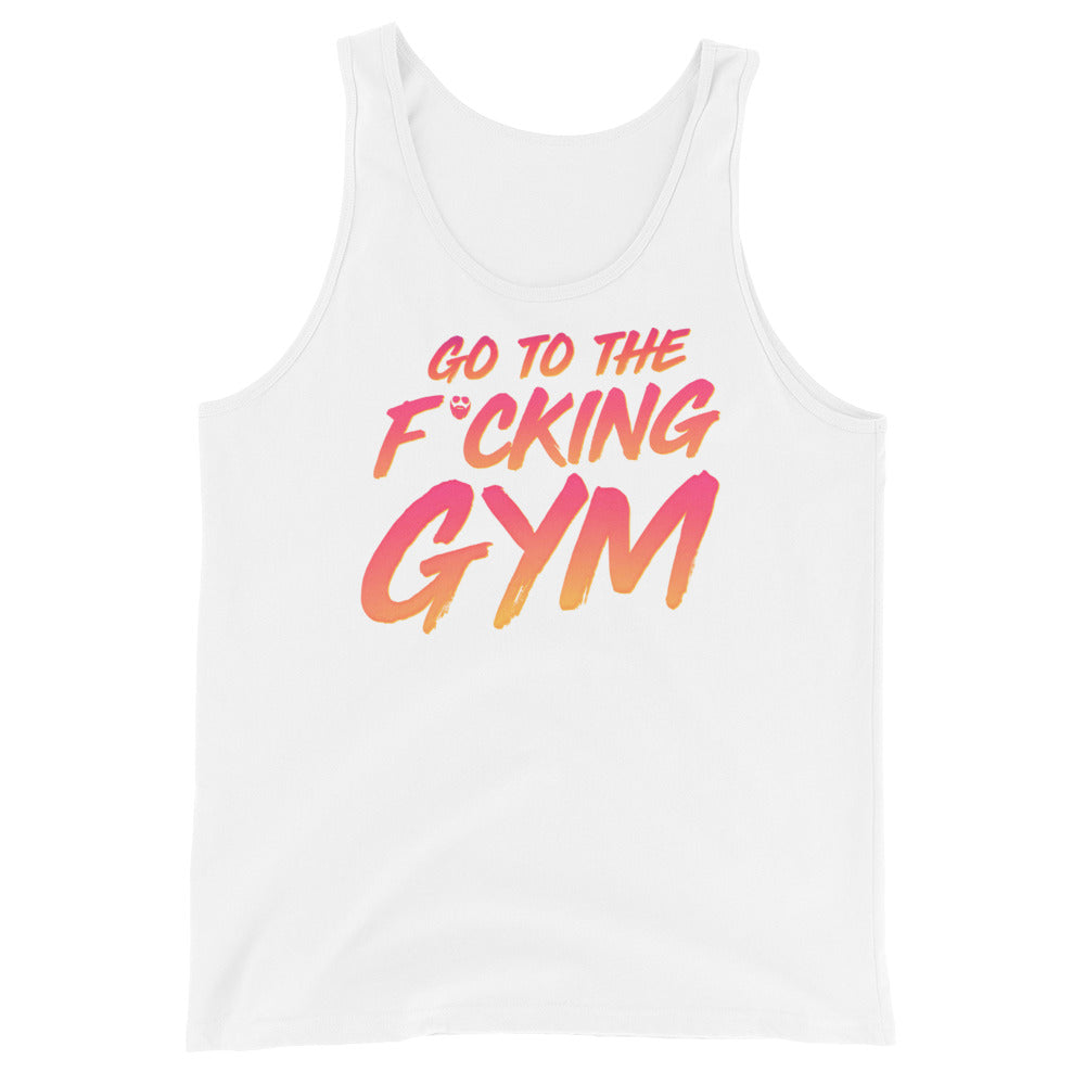 Go To The F*cking Gym Sunset Tank Top