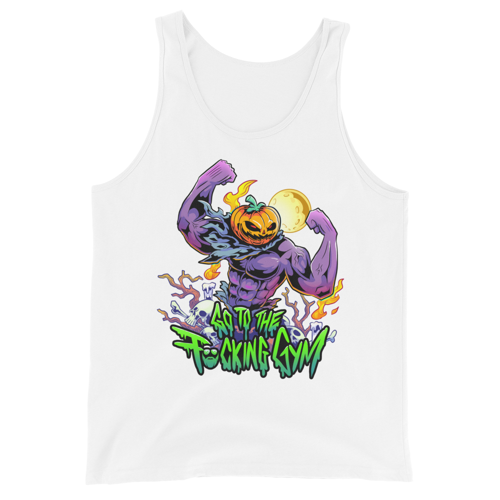 Pumpkin Head Go To The F*cking Gym Tank Top
