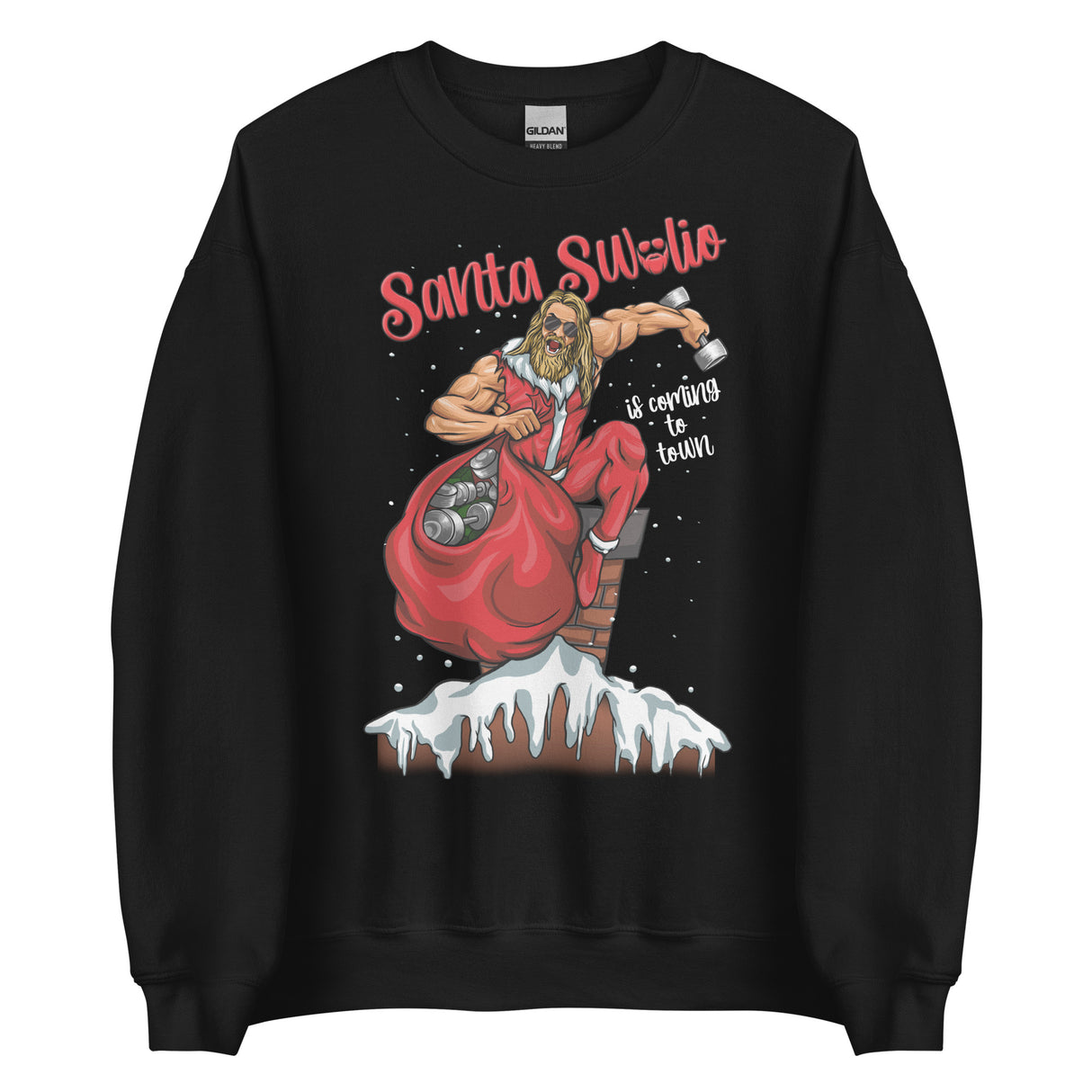 Santa Swolio Is Coming To Town Sweatshirt