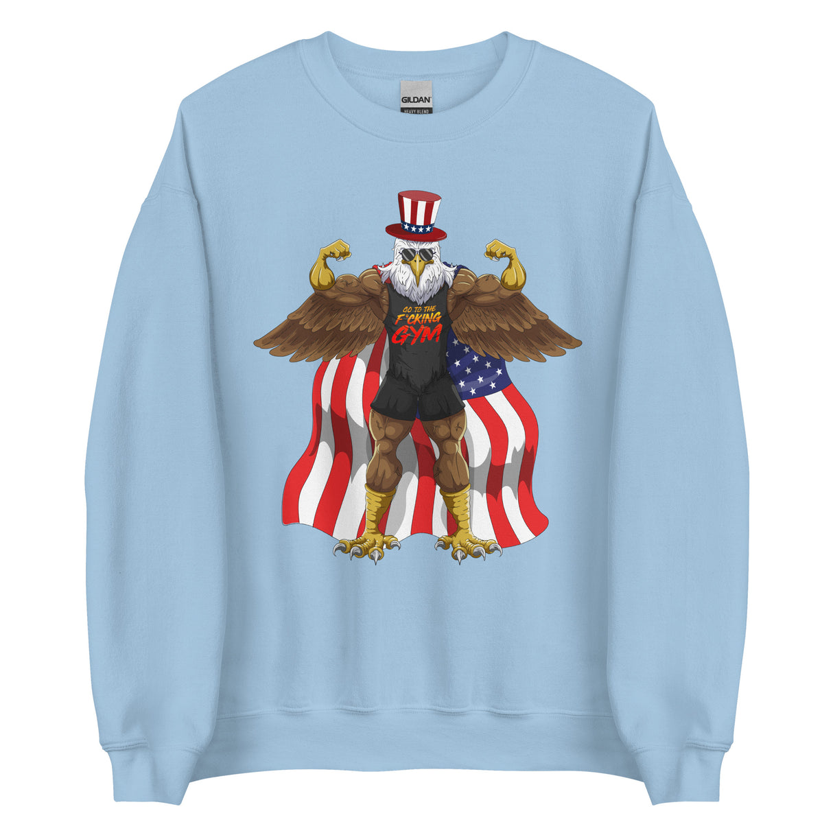 Flexing Bald Eagle Sweatshirt