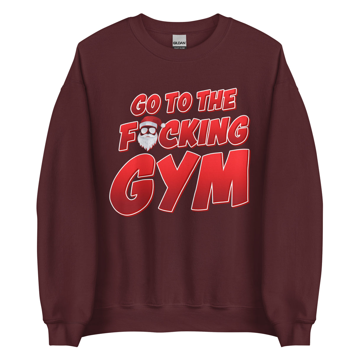 Go To The F*cking Gym Santa Sweatshirt