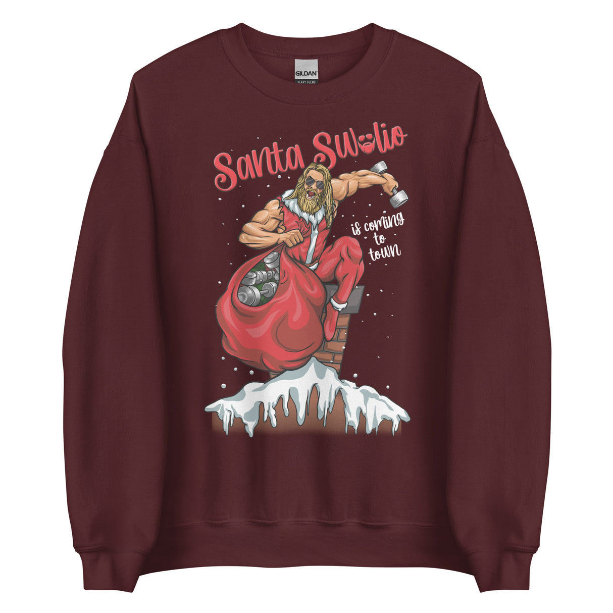 Santa Swolio Is Coming To Town Sweatshirt