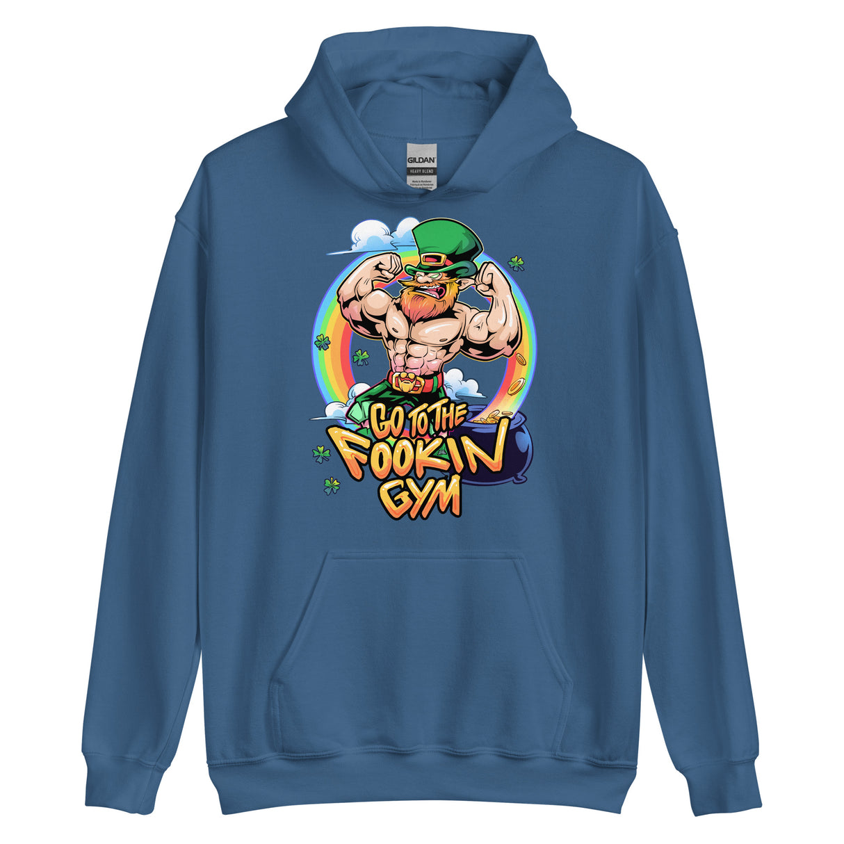 Leprechaun Go To The Fookin Gym Hoodie