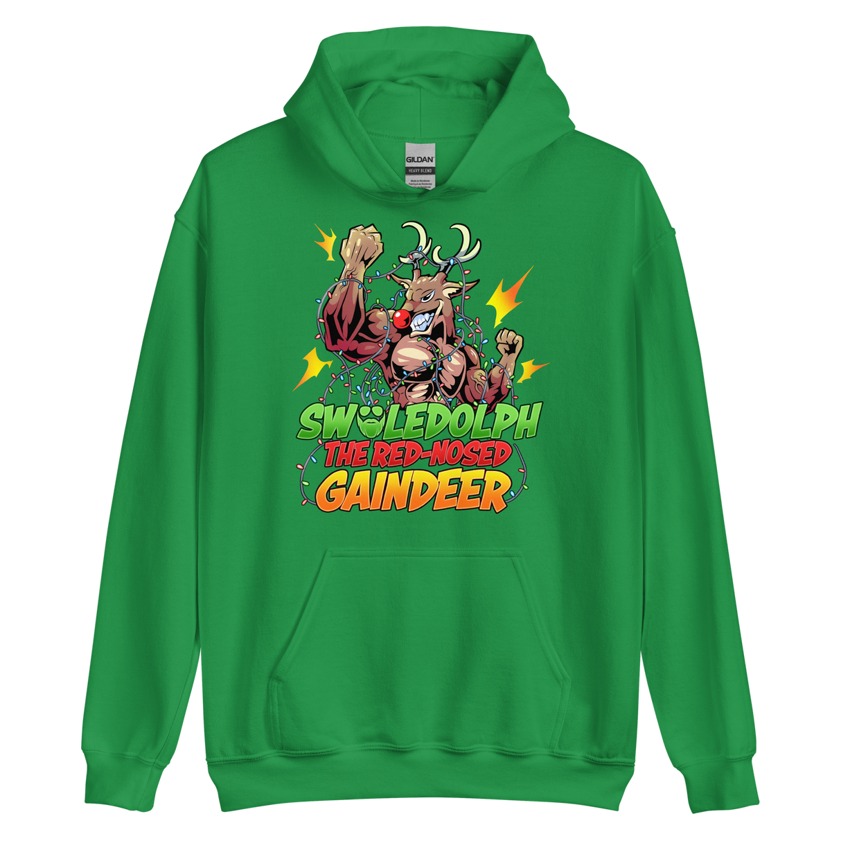 Swoledolph The Red-Nosed Gaindeer Hoodie