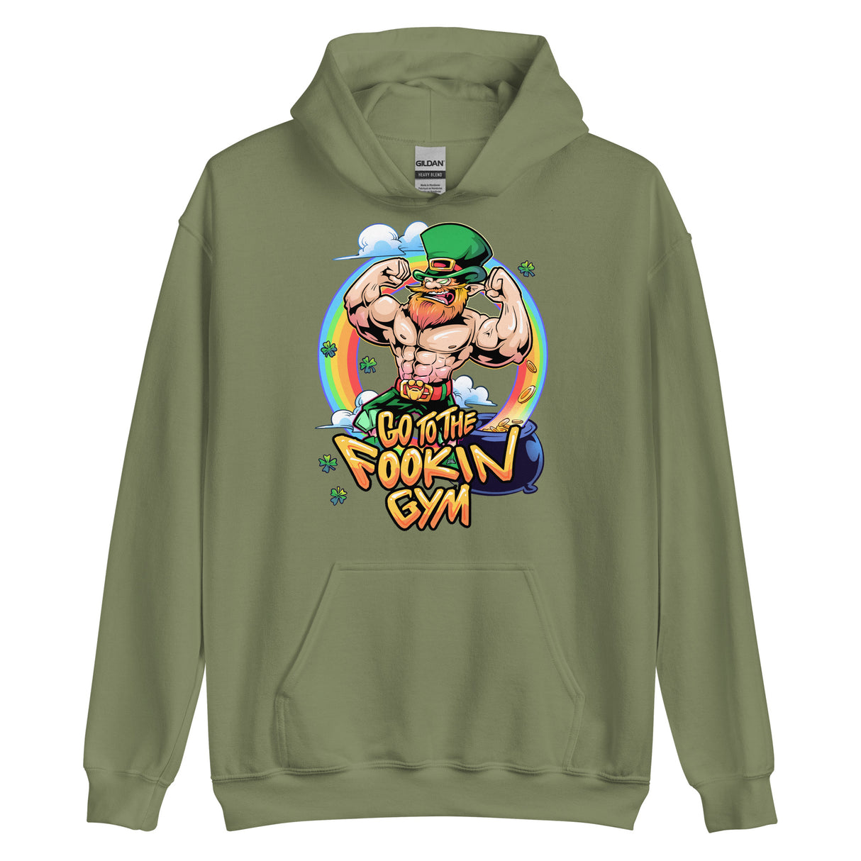 Leprechaun Go To The Fookin Gym Hoodie