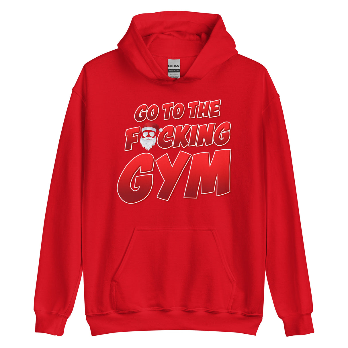 Go To The F*cking Gym Santa Hoodie