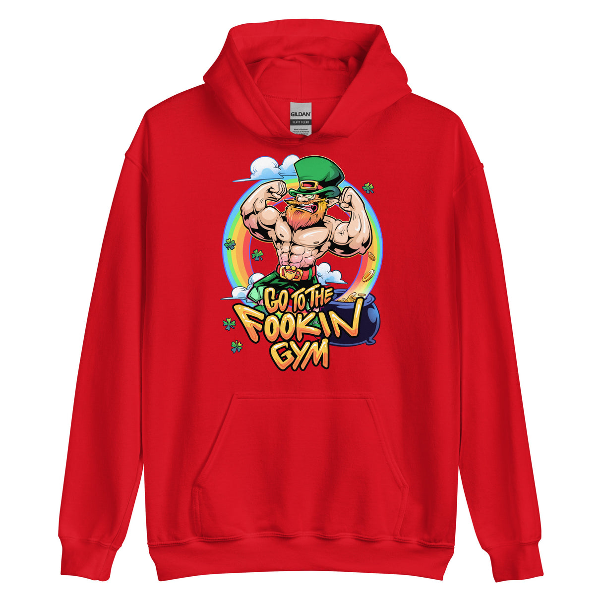 Leprechaun Go To The Fookin Gym Hoodie