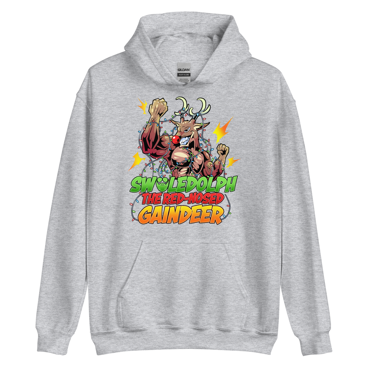Swoledolph The Red-Nosed Gaindeer Hoodie