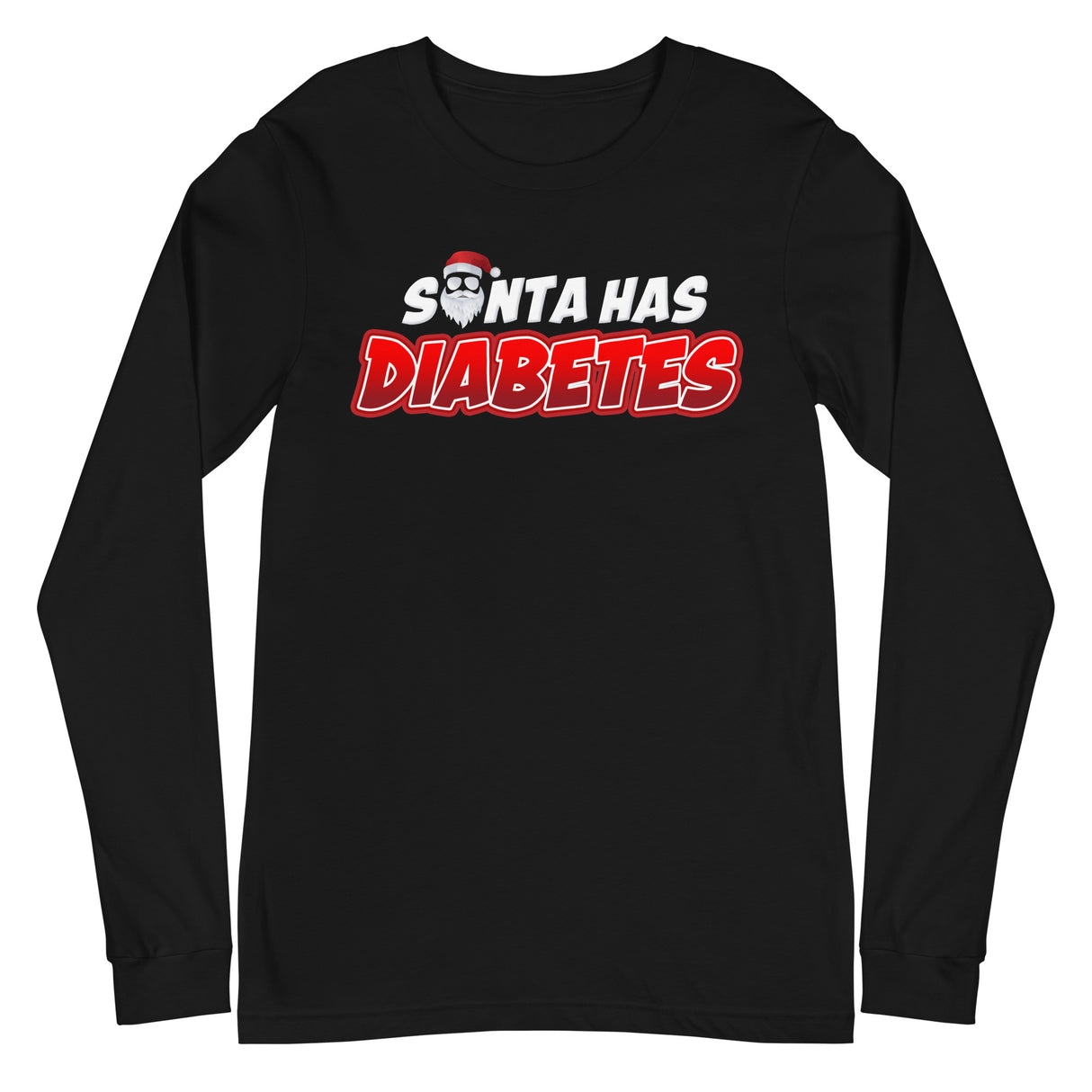 Santa Has Diabetes Long Sleeve T-Shirt