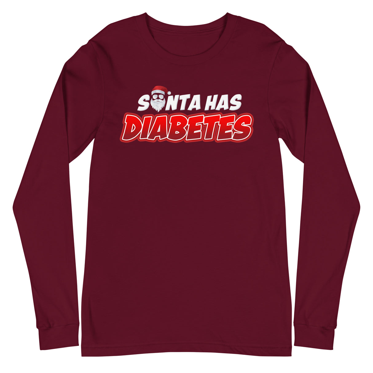 Santa Has Diabetes Long Sleeve T-Shirt