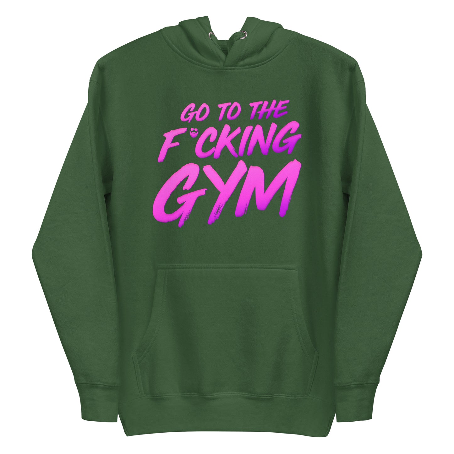 Go To The F*cking Gym Magenta Premium Hoodie