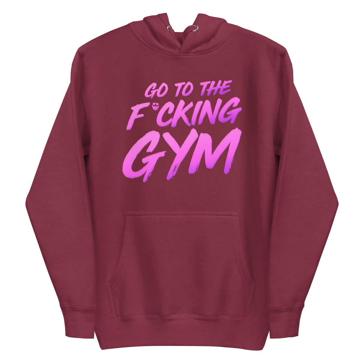 Go To The F*cking Gym Magenta Premium Hoodie