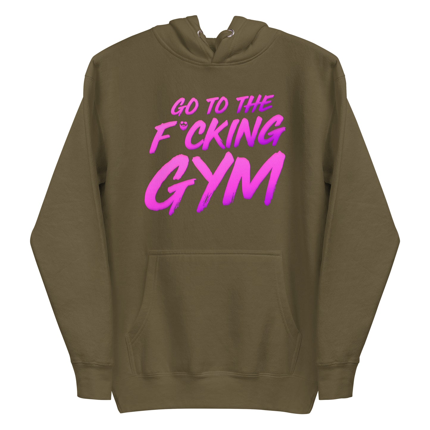 Go To The F*cking Gym Magenta Premium Hoodie