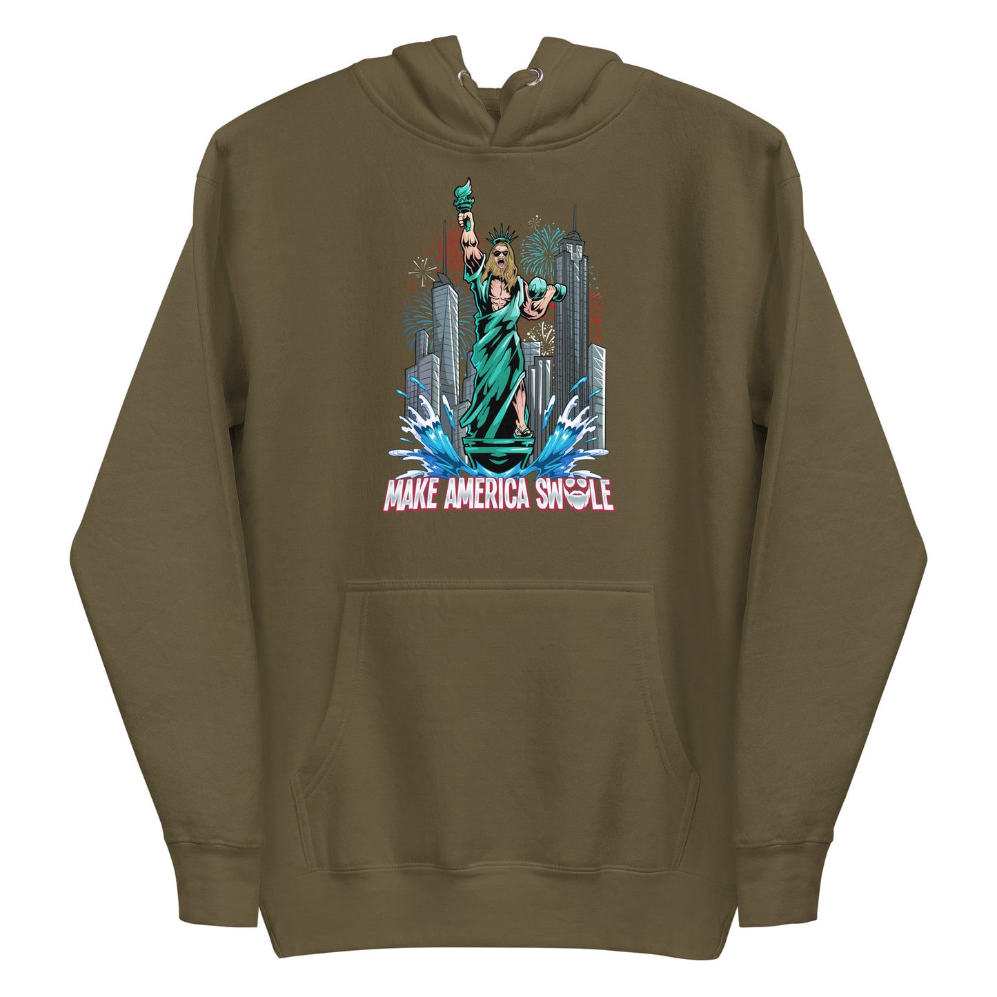 Make America Swole (Image) Premium Hoodie