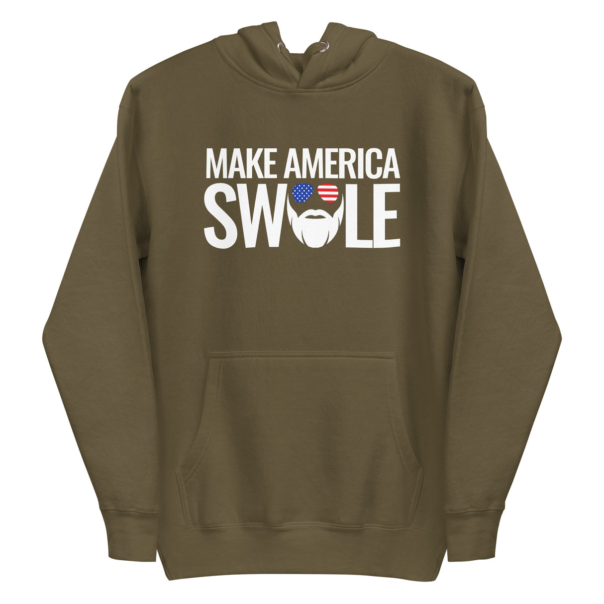 Make America Swole (Text) Premium Hoodie