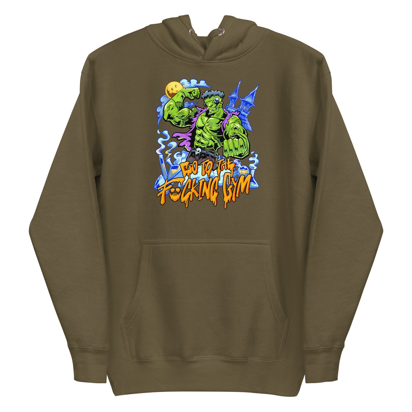 Frankenstein Go To The F*cking Gym Premium Hoodie