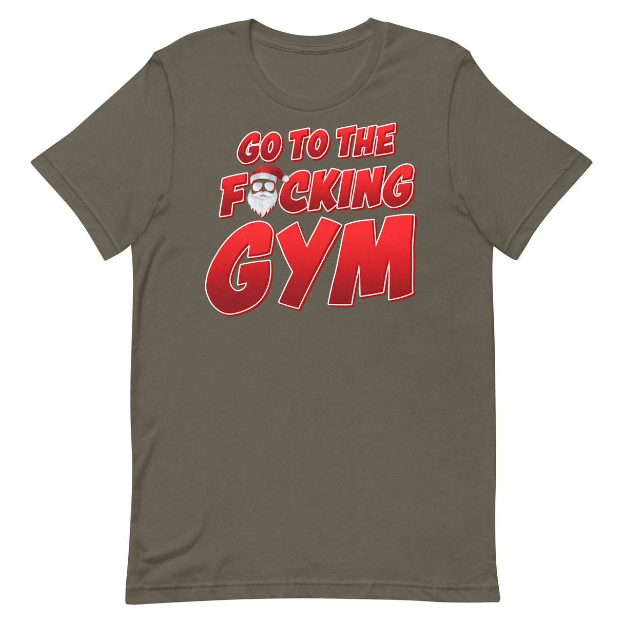 Go To The F*cking Gym Santa T-Shirt