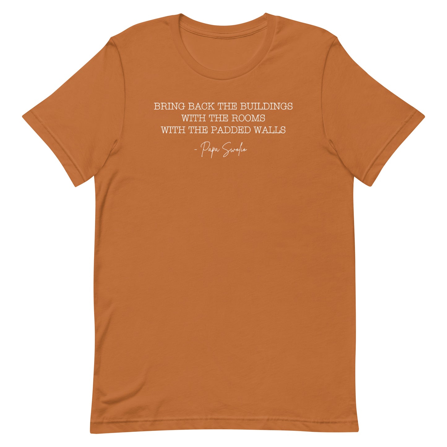 Bring Back the Buildings With the Rooms With the Padded Walls T-Shirt
