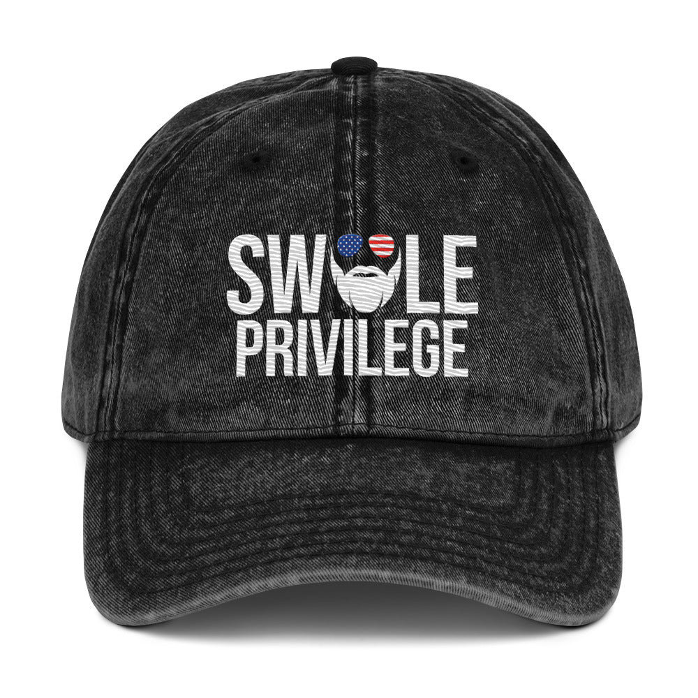 Swole Privilege Vintage Cotton Twill Cap