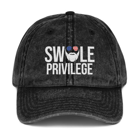 Swole Privilege Vintage Cotton Twill Cap