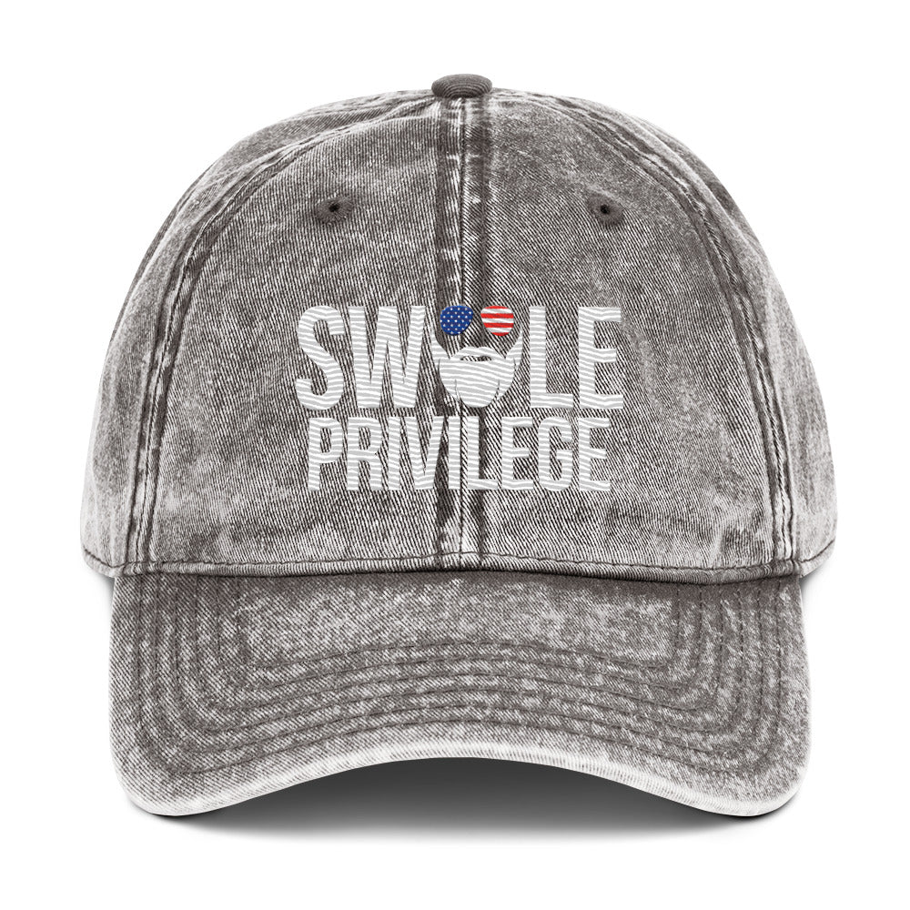 Swole Privilege Vintage Cotton Twill Cap