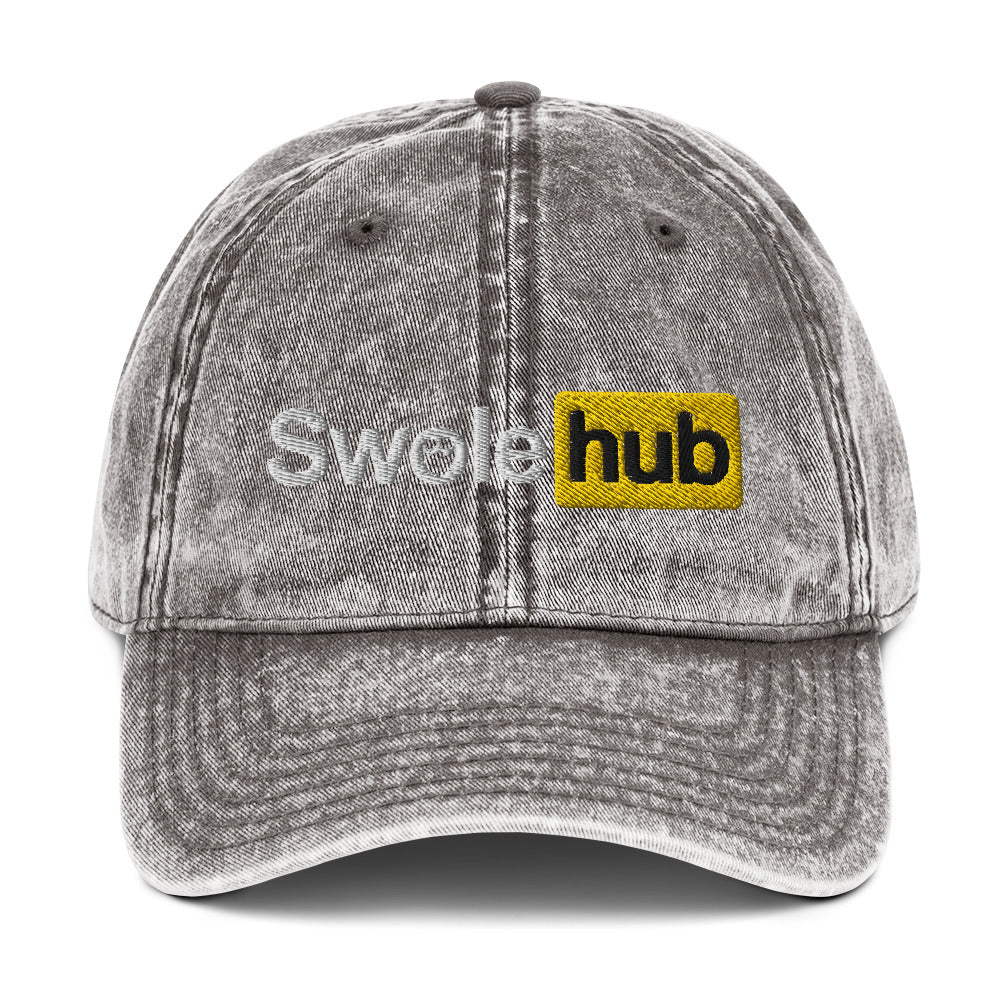 SwoleHub Vintage Cotton Twill Cap