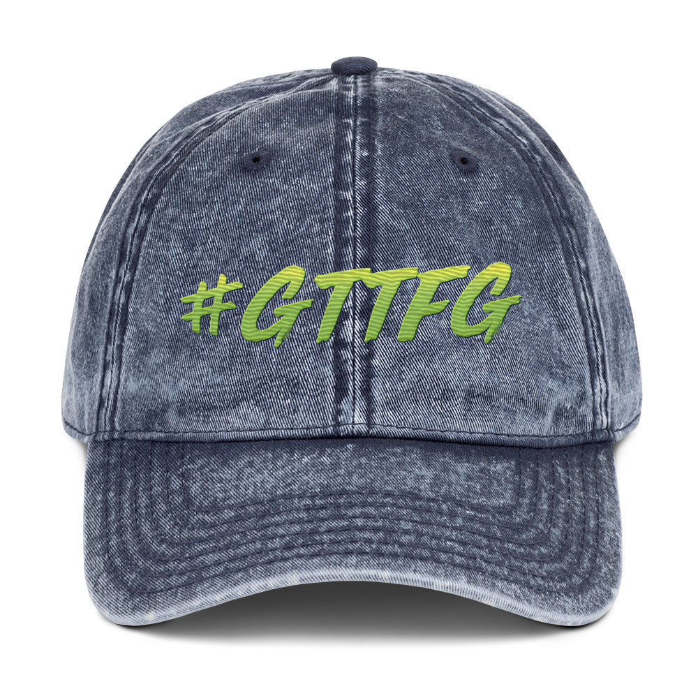 GTTFG Green Vintage Cotton Twill Cap