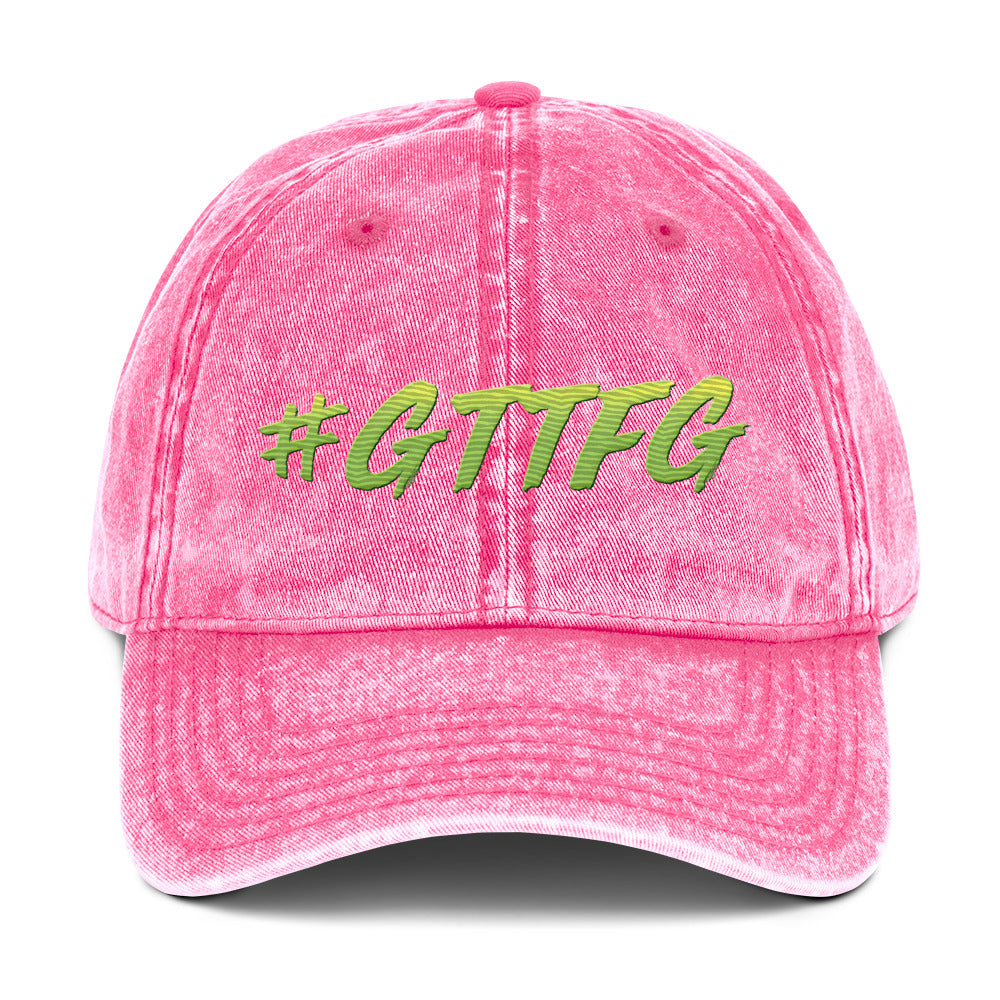 GTTFG Green Vintage Cotton Twill Cap