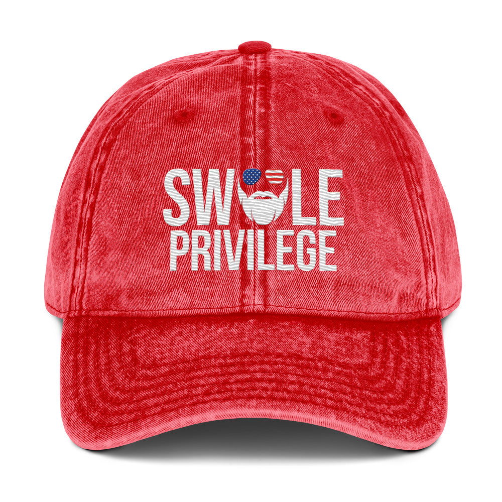 Swole Privilege Vintage Cotton Twill Cap