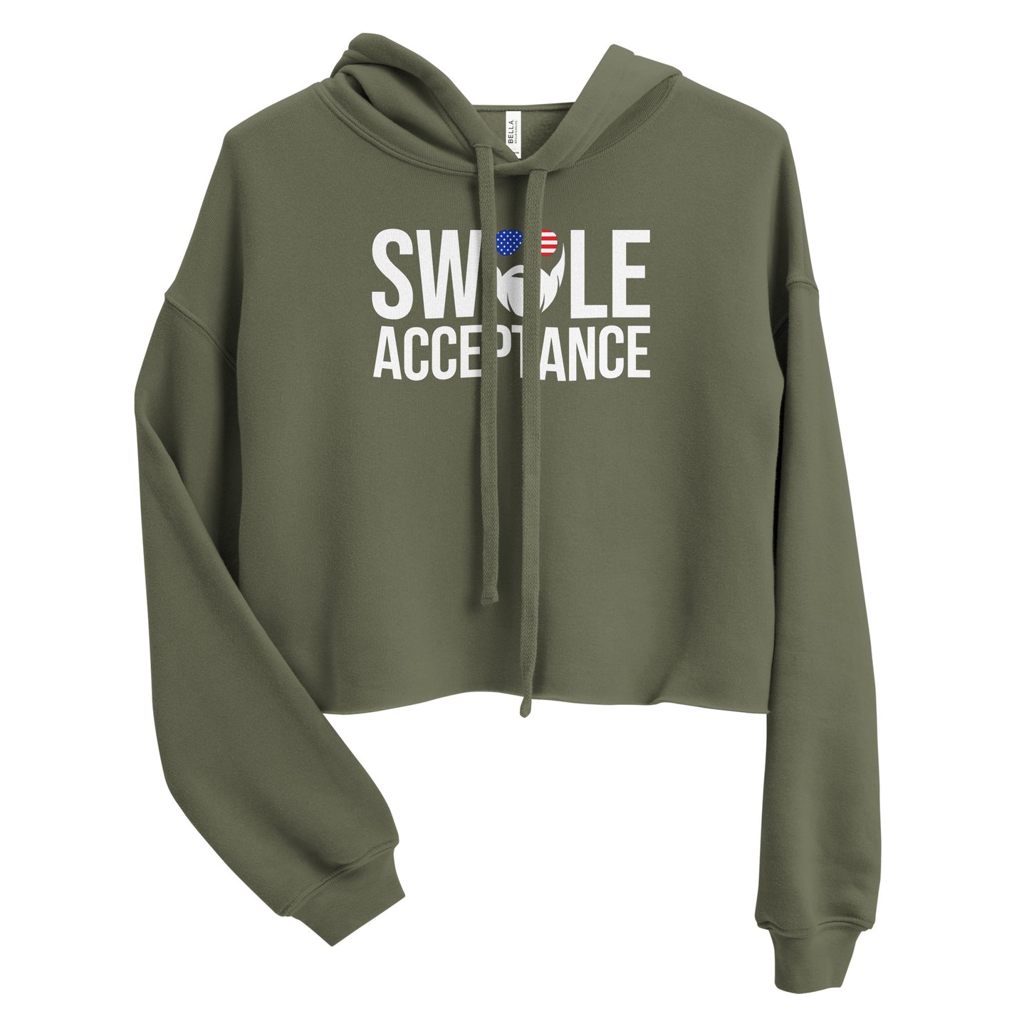 Swole Acceptance Crop Hoodie