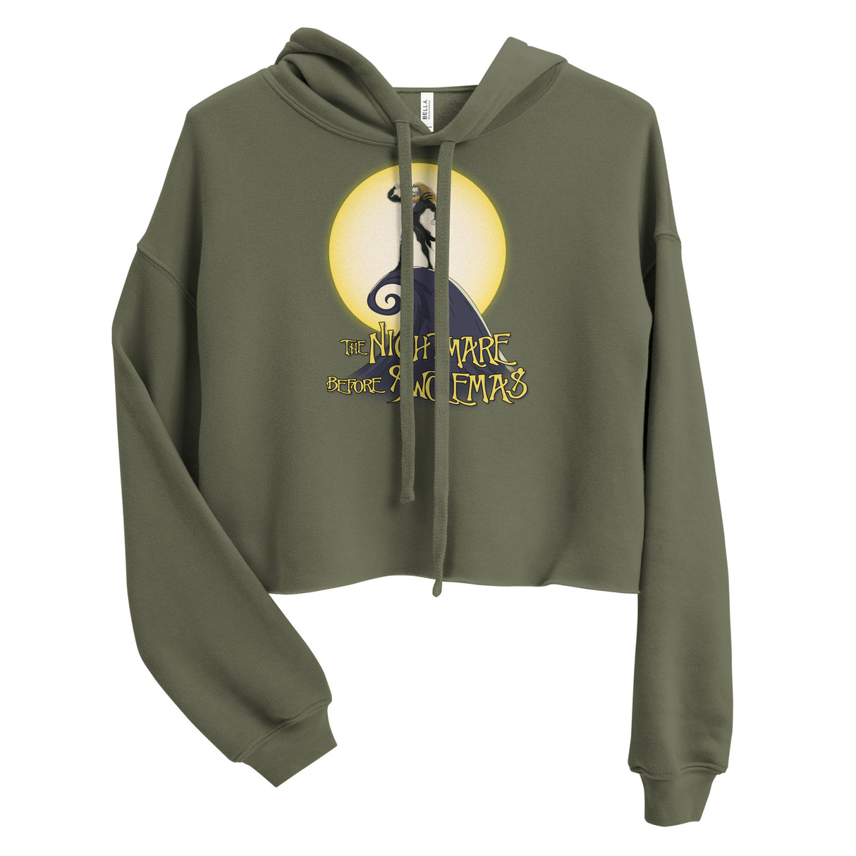 The Nightmare Before Swolemas Crop Hoodie