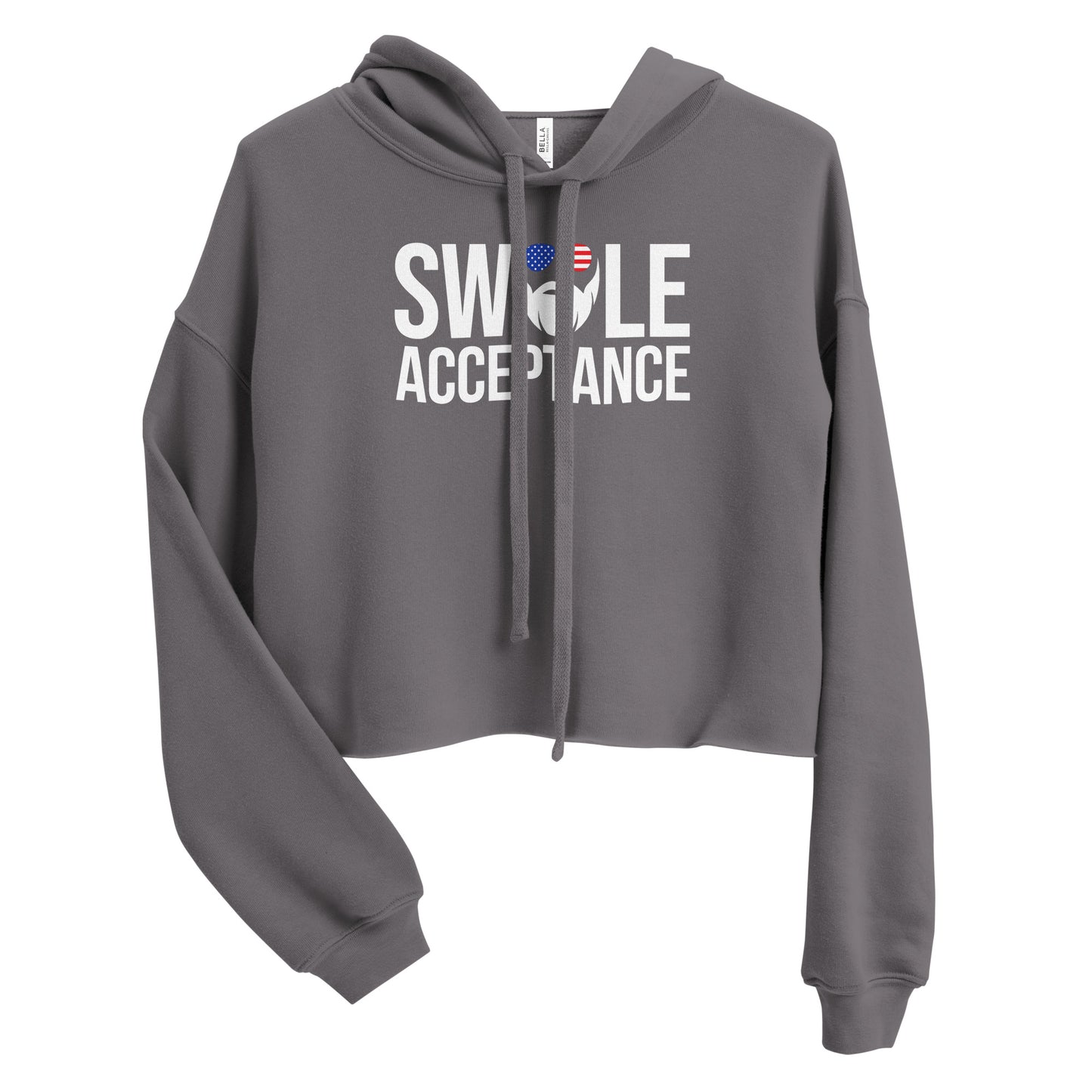 Swole Acceptance Crop Hoodie