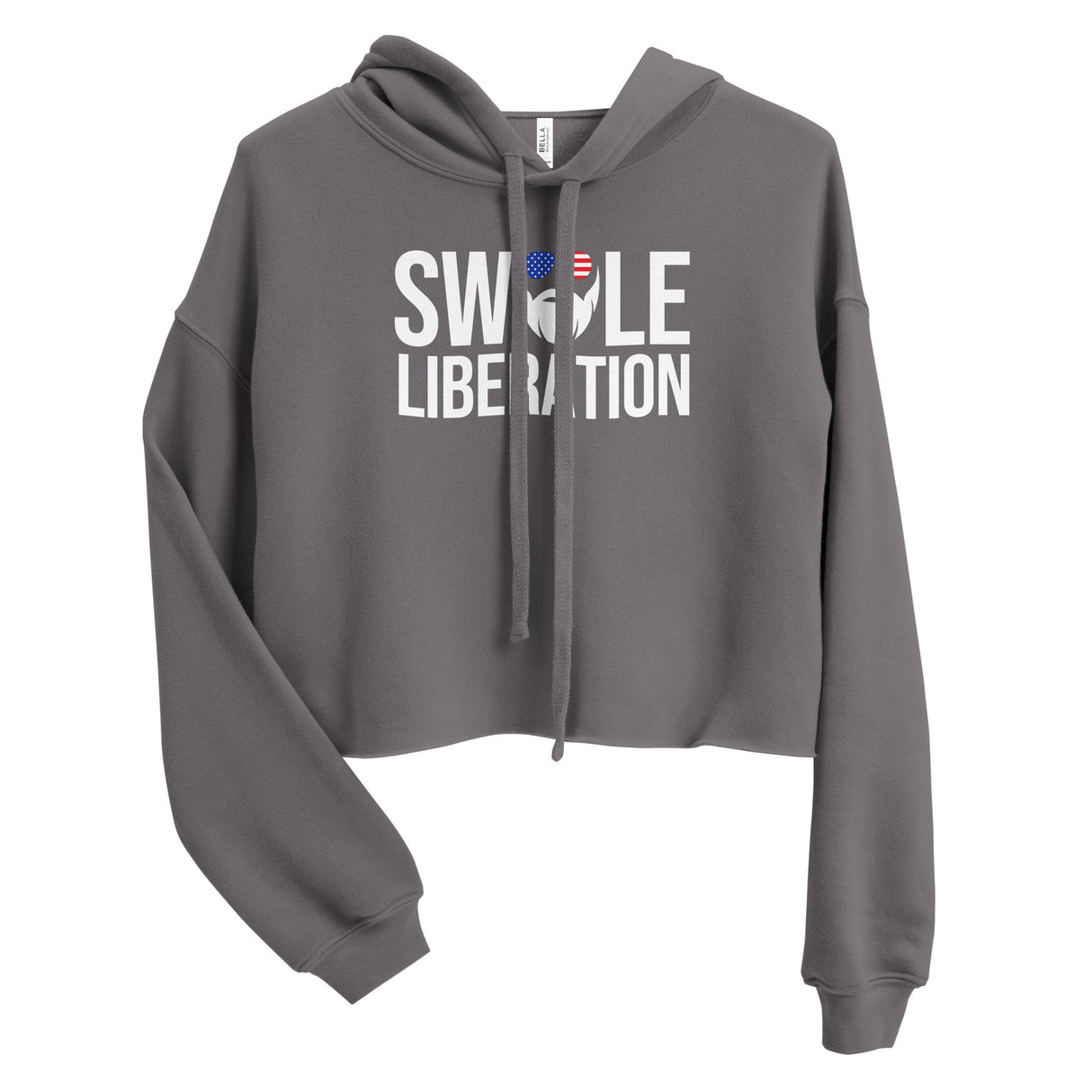 Swole Liberation Crop Hoodie