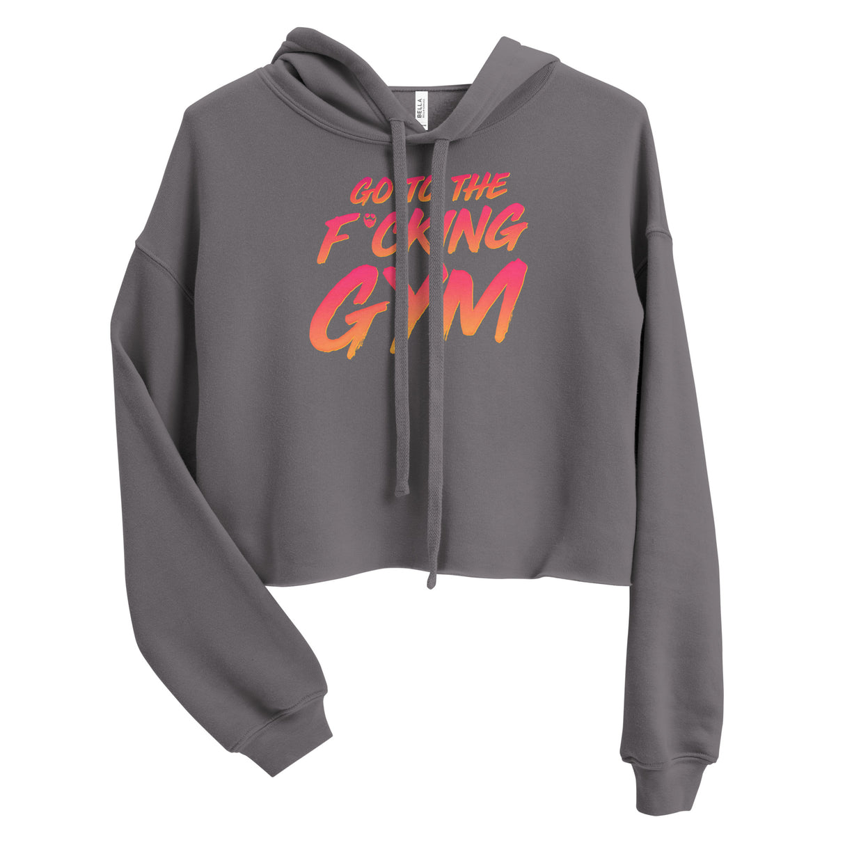 Go To The F*cking Gym Sunset Crop Hoodie