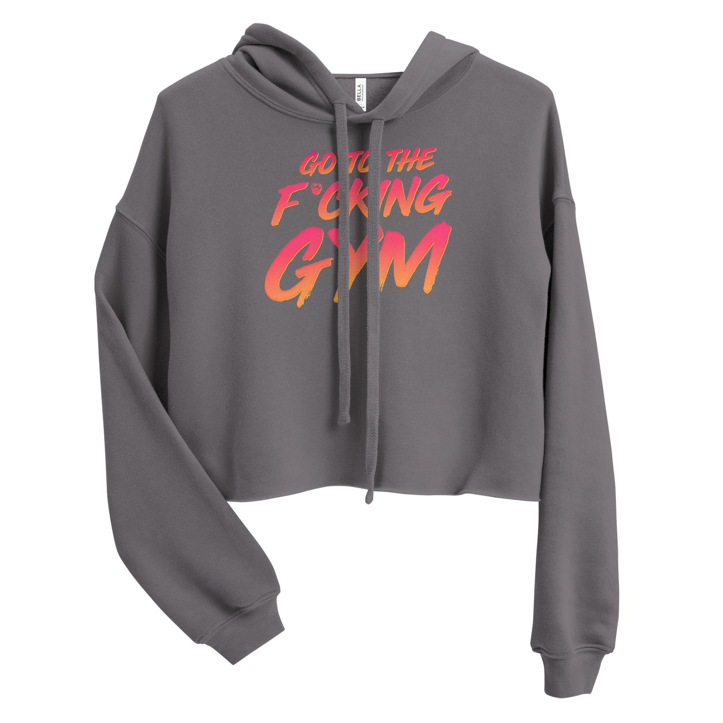 Go To The F*cking Gym Sunset Crop Hoodie