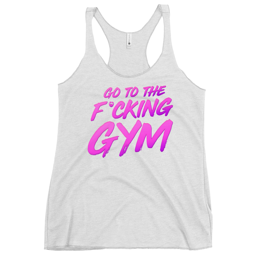 Go To The F*cking Gym Magenta Women's Racerback Tank