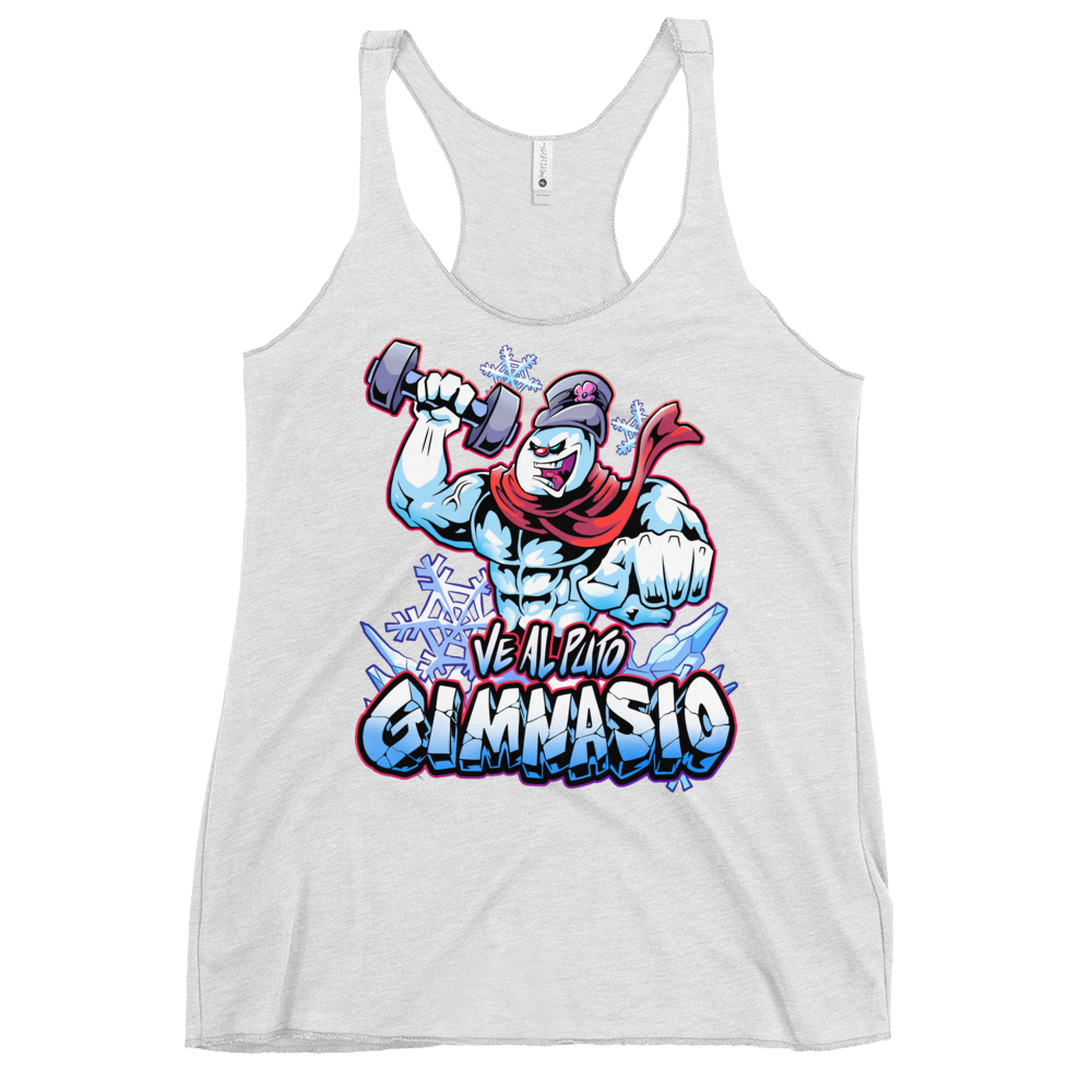 Frosty Ve Al Puto Gimnasio Women's Racerback Tank